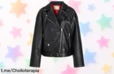 Chaqueta motorista negra JJXX para mujer, un chollazo brutal que eleva tu estilo al instante. ¡Corre y no te quedes sin la tuya antes de que volar!
