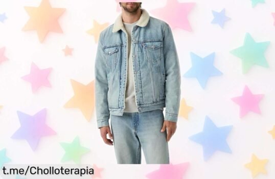 Chaqueta tipo 3 sherpa Levi's para hombre en azul, ¡con un look impresionante y precio rebajado que se va volando! Aprovecha este super chollo antes de arrepentirte.