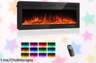 Chimenea eléctrica 3 en 1 con efecto llama 3D a precio loco: disfruta del calor y un ambiente único. Este super chollo no lo dejes escapar, ¡estrena el confort hoy!