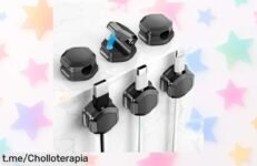 Clips magnéticos para cables que transforman tu escritorio en un espacio ordenado y sin líos con precio rebajado ¡Aprovecha este super chollo antes de que se acabe!