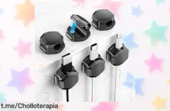 Clips magnéticos para cables que transforman tu escritorio en un espacio ordenado y sin líos con precio rebajado ¡Aprovecha este super chollo antes de que se acabe!