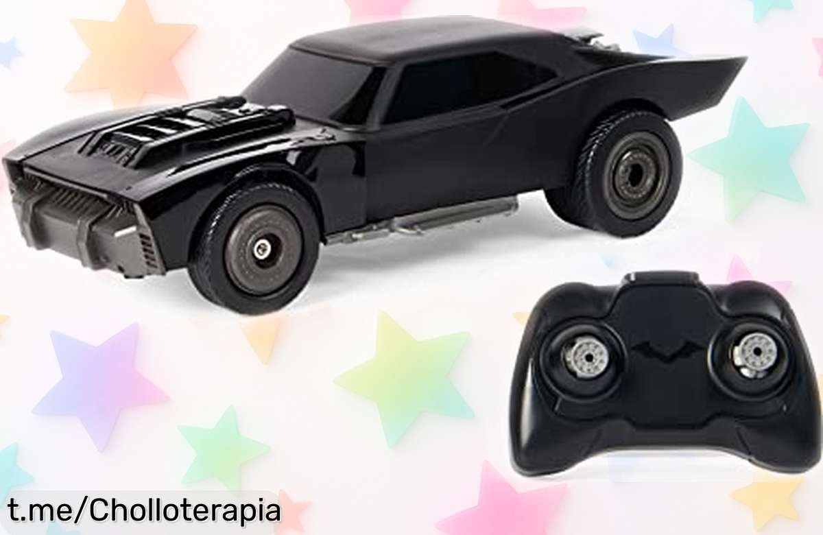 Coche RC Batman de DC Comics con control total a 30 metros, ¡ahora rebajado para que disfrutes batallas épicas! Aprovecha este precio loco y siente la adrenalina al volante.
