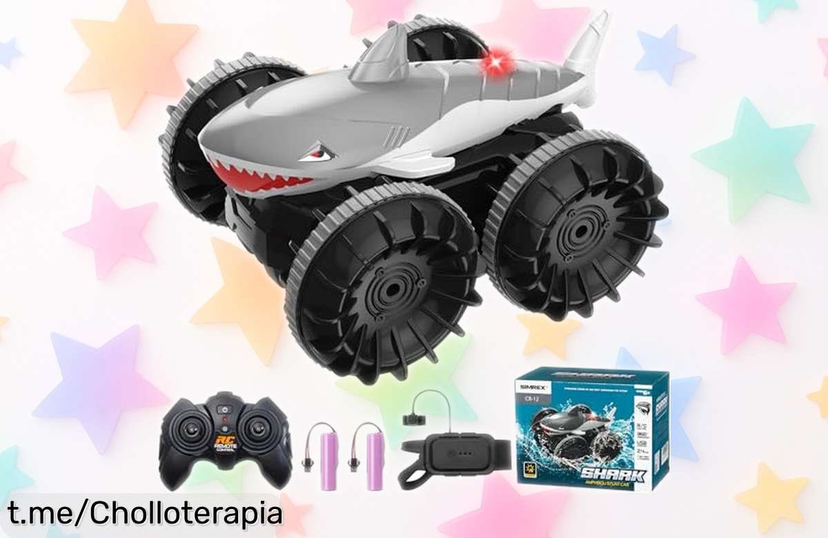 Coche teledirigido anfibio 4WD con sensor de gestos y luces LED a un precio rebajado, ¡no pierdas la oportunidad de vivir diversión sin límites para toda la familia!