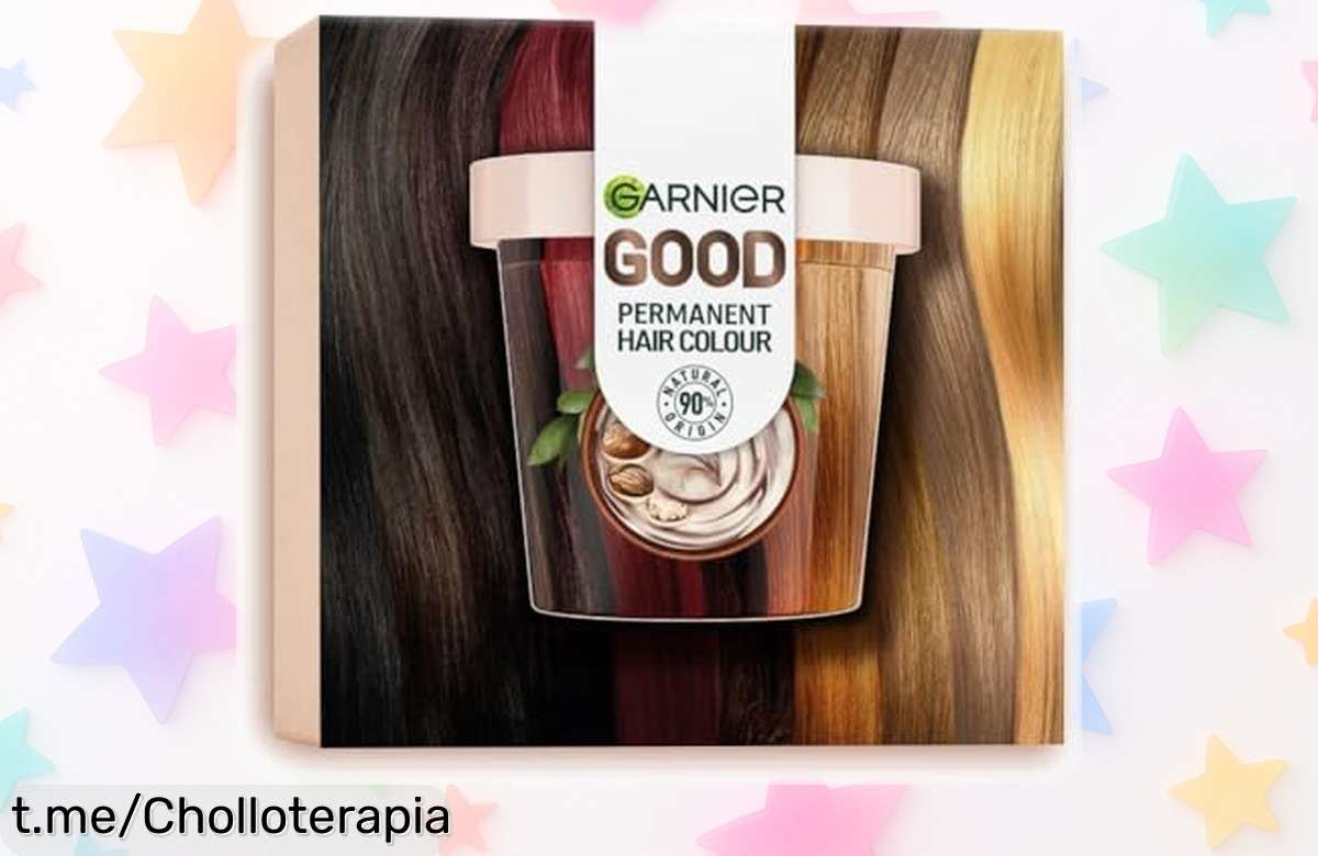 Coloración permanente Garnier Good con brillo y cobertura total de canas a un precio rebajado, ¡no dejes pasar este chollo que hará lucir tu cabello radiante!
