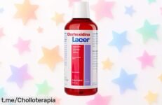 Colutorio Lacer Clorhexidina 500 ml, ¡super chollo que mata bacterias y protege tus encías! No dejes pasar esta oferta única para una sonrisa sana y fresca.
