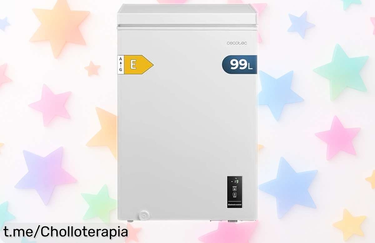 Congelador horizontal Cecotec 99L con puerta ZeroG a precio rebajado, ¡aprovéchalo ya y preserva tus alimentos frescos como nunca antes!