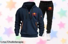Conjunto de sudadera y pantalón deportivo Red Bull 2025 con capucha, ¡ofertón que vuela! Siente el estilo y la energía imparable a un precio loco, no te lo pierdas ya mismo.