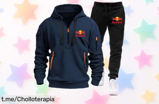 Conjunto de sudadera y pantalón deportivo Red Bull 2025 con capucha, ¡ofertón que vuela! Siente el estilo y la energía imparable a un precio loco, no te lo pierdas ya mismo.
