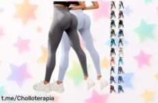 Consigue 2 mallas deportivas push up con bolsillo y cintura alta, ¡ofertón que no puedes dejar escapar! Dale a tus entrenamientos la energía que merecen.