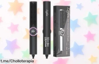 Consigue un pelo perfecto en segundos con el cepillo alisador iónico Layhou, ahora a precio rebajado y con pantalla LED. ¡No dejes pasar este chollazo para lucir espléndida ya!