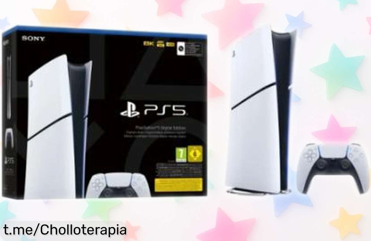Consola de videojuegos Sony PlayStation 5 digital slim nueva a precio rebajado: ¡este super chollo te hará vibrar con la mejor experiencia gamer! No esperes, ¡todas vuelan!