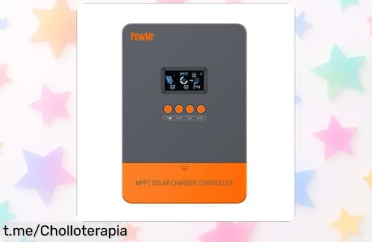 Controlador de cargador solar PowMr MPPT 60A a precio rebajado: energía confiable que no puedes dejar escapar, ¡corre que vuelan y lleva el sol a tu hogar ya!