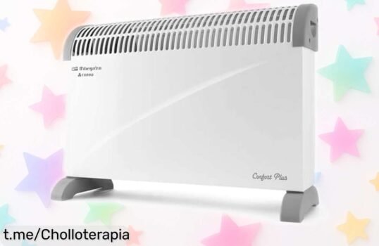 Convector potente Orbegozo con turbo a precio rebajado, calienta rápido y disfruta del confort que mereces. ¡No dejes escapar este super chollo antes de que se agote!