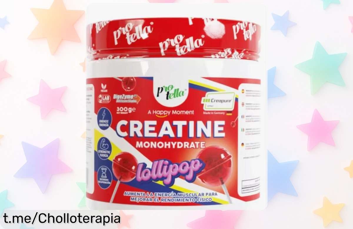 Creatina Creapure Lollipop 300g a precio rebajado ¡Aprovecha este ofertón y siente la energía que merece tu cuerpo antes de que se acabe!