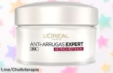 Crema antiarrugas L'Oreal Paris con retino y péptidos, precio rebajado: ¡un super chollo que mantendrá tu piel radiante y renovada todo el día! Tu cara lo merece, no esperes más.