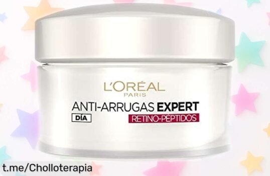 Crema antiarrugas L'Oreal Paris con retino y péptidos, precio rebajado: ¡un super chollo que mantendrá tu piel radiante y renovada todo el día! Tu cara lo merece, no esperes más.