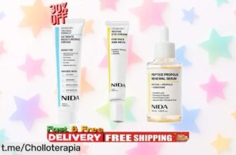 Crema hidratante antienvejecimiento con retinol y propóleo de Corea NIDA, ¡descuentazo insuperable para que muestres una piel radiante y joven ya!