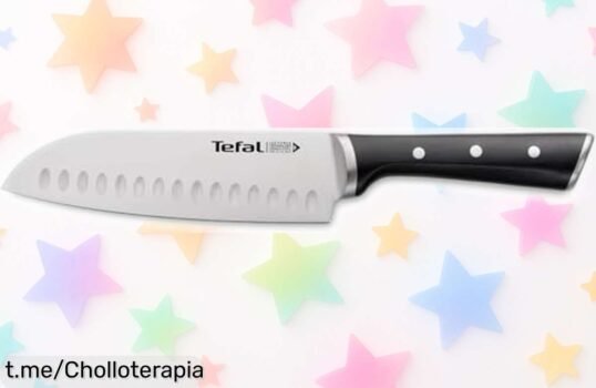Cuchillo Santoku Tefal Ice Force: corte preciso y seguro ¡ofertón rebajado para que cocines sin complicaciones! No dejes escapar este chollo, transforma tus platos hoy mismo.