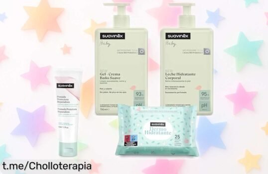 Cuidado total para bebé: Pack cosmética Suavinex con gel, leche hidratante y más a precio loco que hará sonreír a tu peque ¡Aprovecha este super chollo ahora!