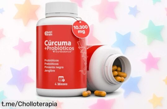 Cúrcuma con probióticos de calidad excepcional para un bienestar completo, ¡aprovecha este ofertón por tiempo limitado y siente el alivio que mereces ya!
