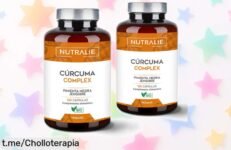 Cúrcuma orgánica con jengibre y pimienta negra de Nutralie a un precio increíblemente rebajado, mejora tu bienestar diario ¡aprovéchalo antes que se agote!