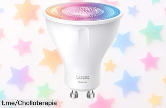 Dale vida a tu hogar con la bombilla inteligente Tapo GU10 LED a precio de chollo: ¡colores infinitos y control total! No dejes pasar esta oportunidad única para iluminar tus espacios.