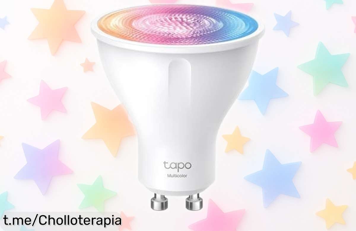 Dale vida a tu hogar con la bombilla inteligente Tapo GU10 LED a precio de chollo: ¡colores infinitos y control total! No dejes pasar esta oportunidad única para iluminar tus espacios.