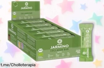 Deliciosa barra de matcha con colágeno y proteínas, 12 unidades para darle energía a tu día. ¡Aprovecha este super chollo que te hará sentir increíble ya!