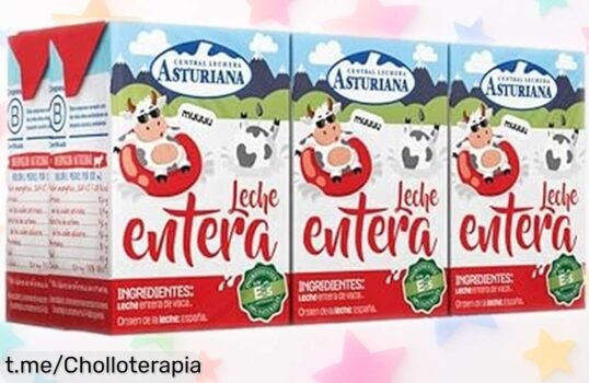 Deliciosa leche entera Central Lechera Asturiana en pack de 6x200ml, ahora a precio rebajado: ¡súper chollo que alegrará tus momentos! ¡No te quedes sin ella!