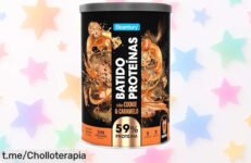 Deliciosa proteína en polvo cookie & caramelo Bicentury con 20g por ración, ahora a precio rebajado para que te llenes de energía y sabor irresistible ¡No te lo pierdas!
