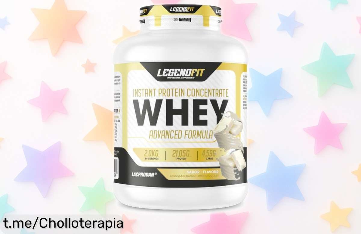 Deliciosa proteína whey Legend Fit 2kg en sabores irresistibles a precio rebajado. ¡No dejes pasar este super chollo, tu cuerpo y paladar te lo agradecerán!