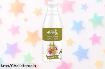 Deliciosa salsa de pistacho Nestlé Docello con sabor intenso y cremoso a precio rebajado; convierte tus postres en momentos únicos que no querrás perderte ¡Haz clic antes de que se agote!