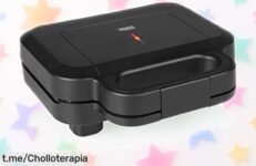 Deliciosa sandwichera Princess para 2 sándwiches con limpieza fácil y calentamiento rápido, ahora a precio rebajado ¡No te quedes sin disfrutar este super chollo de sabor!