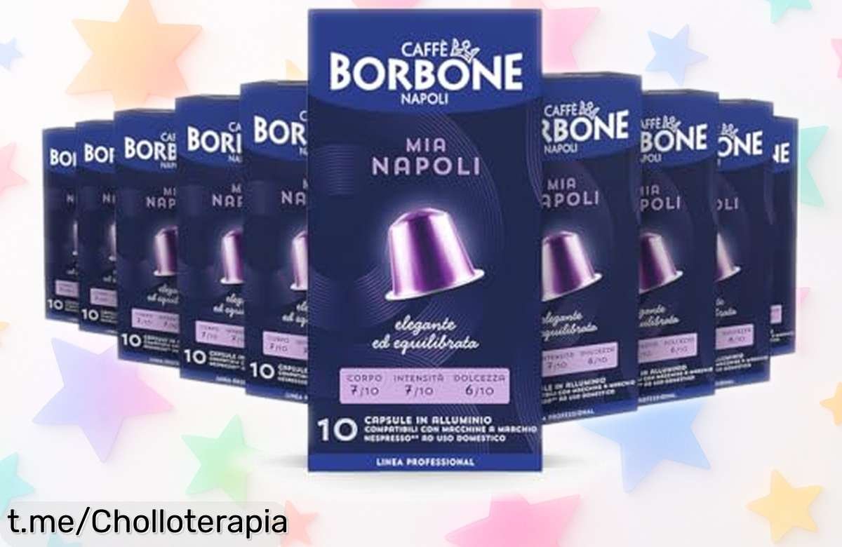 Deliciosas cápsulas de café Caffè Borbone a precio rebajado, 100 unidades que te harán sentir el auténtico sabor de Nápoles ¡No esperes más y disfruta un chollo irresistible en cada taza!