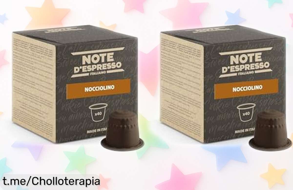 Deliciosas cápsulas de café intenso sabor avellana, compatibles Nespresso y hechas en Italia a un precio rebajado que no puedes dejar escapar. ¡Disfruta cada sorbo ya!