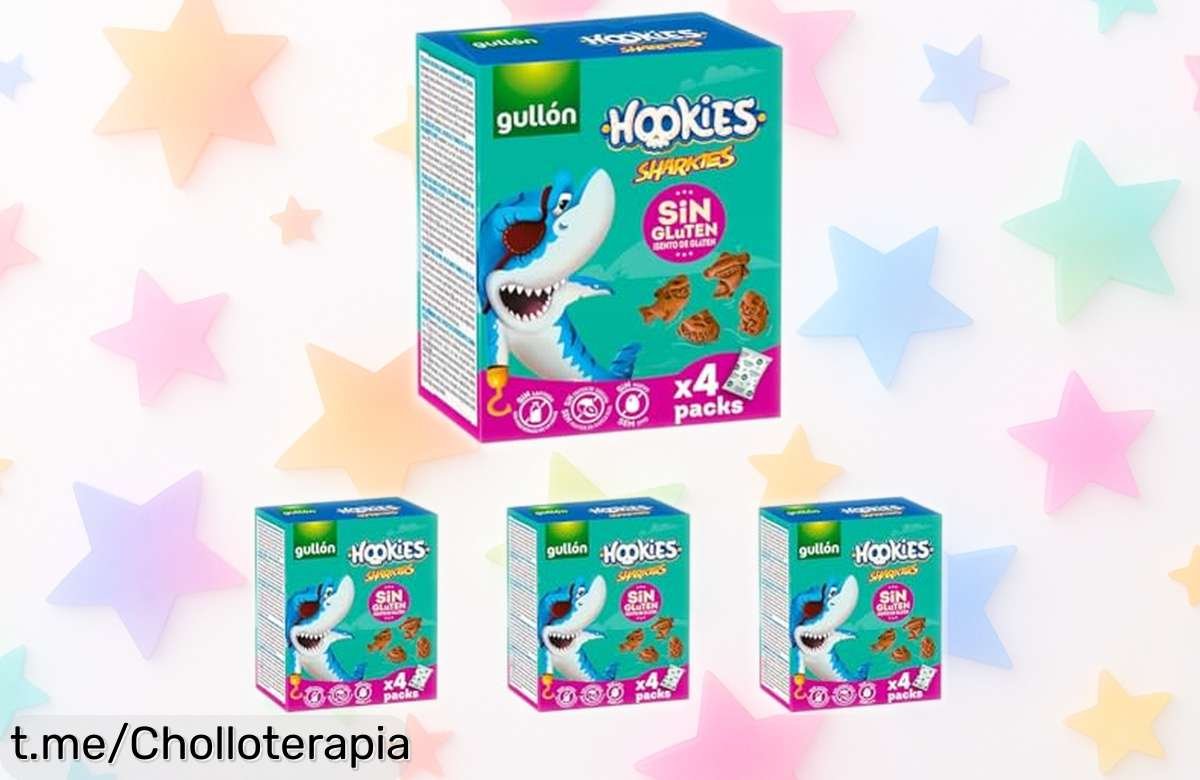 Deliciosas galletas sin gluten Gullón Hookies Mini Sharkies a precio rebajado, ¡aprovecha este super chollo saludable y elige cuidar de ti saboreando cada bocado!