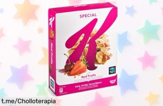 Deliciosos cereales Special K Frutos Rojos con fibra y energía real a un precio rebajado que no querrás perder: ¡salud y sabor en cada bocado, apúntate ya!
