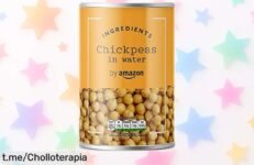 Deliciosos garbanzos en agua by Amazon 400g a precio rebajado, el ingrediente ideal para tus recetas italianas. ¡No te quedes sin ellos, este ofertón vuela!