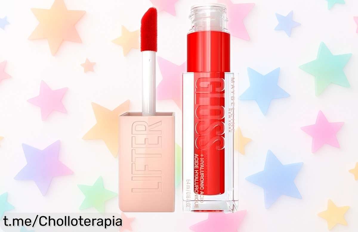 Descubre el brillo de labios Maybelline New York con ácido hialurónico, ¡está a un precio rebajado que no te dejará indiferente! ¡Dale vida a tus labios antes de que se acabe!