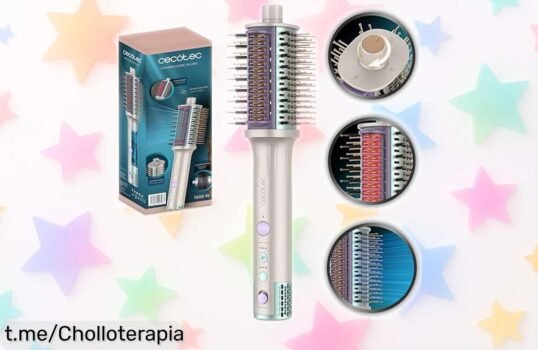 Descubre el cepillo de aire Cecotec 5 en 1, secado rapidísimo y sin frizz; ¡aprovecha este precio rebajado y dale a tu pelo el cuidado que se merece antes de que desaparezca!