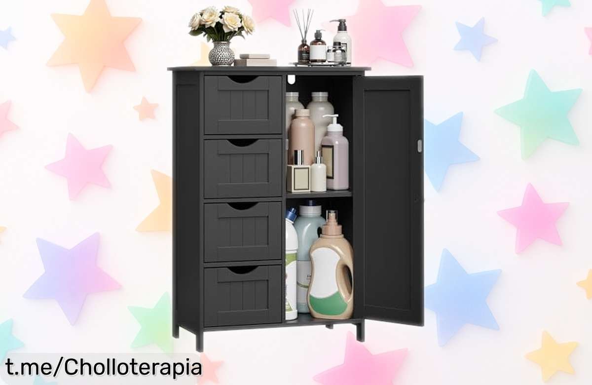 ¡Descubre el increíble armario de baño estrecho Vasagle con 4 cajones y estante ajustable a un precio rebajado que no volverás a ver! ¡Haz tu baño brillante y organizado antes de que se agote!