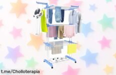 Descubre el tendedero plegable Mikomika de acero inoxidable que ahorra espacio y tiempo, ¡rebajado a precio loco! No dejes escapar este super chollo antes de que se agote.