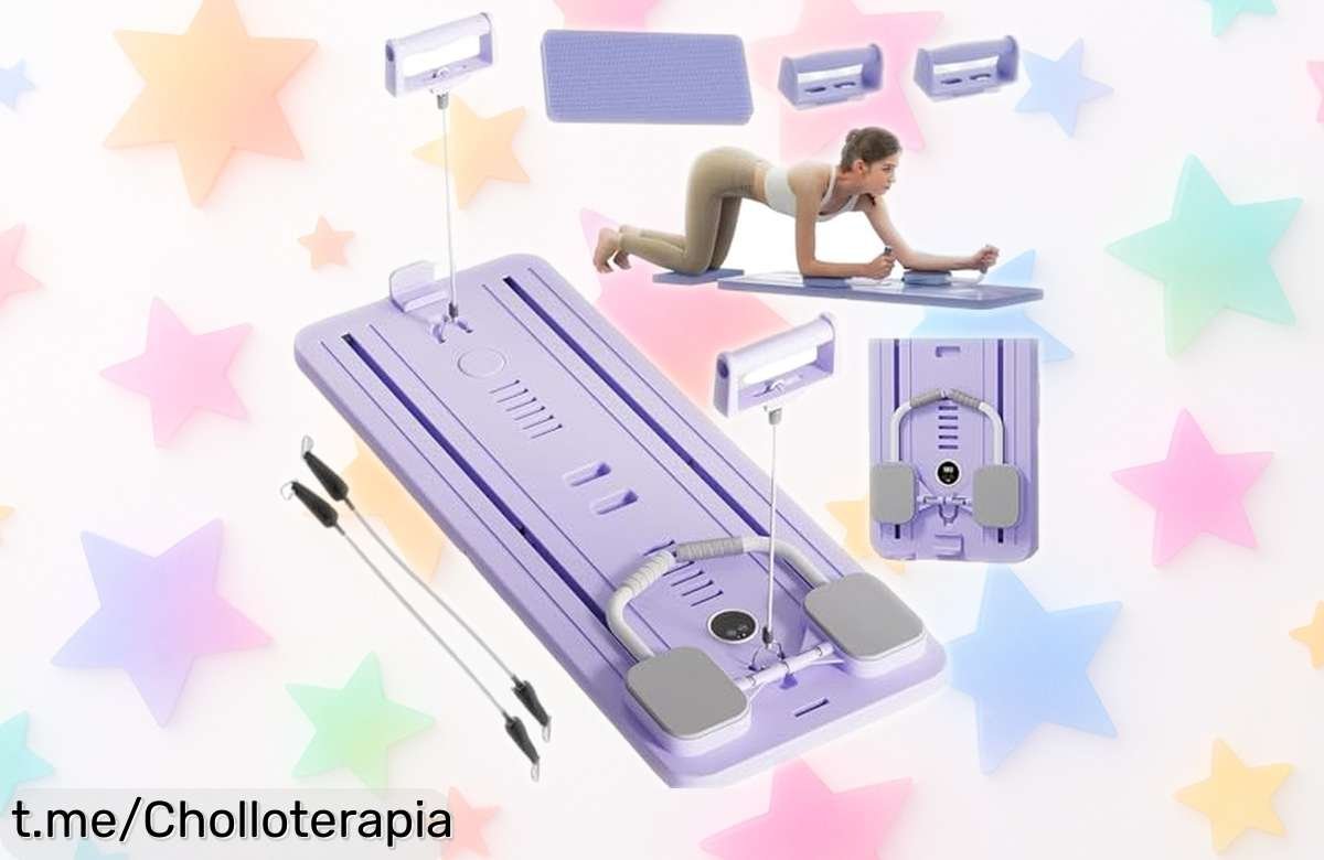 Descubre la máquina de Pilates ExeractFit: compacta, plegable y súper estable. ¡Precio bajado para ponerte en movimiento ya! No esperes, las unidades vuelan y tú mereces estar fit.