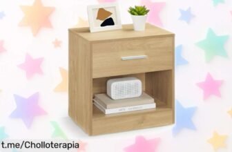 Descubre la mesita de noche VASAGLE con cajón y diseño top, ¡rebajada solo por tiempo limitado! Dale a tu habitación el toque que merece antes de que se agote.