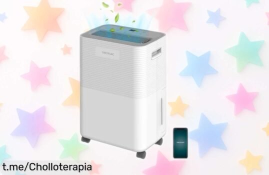 Deshumidificador Cecotec BigDry 8000 Expert para eliminar la humedad y secar tu ropa rápido, ¡precio rebajado que se va volando! No te lo pierdas y cuida de tus muebles hoy.