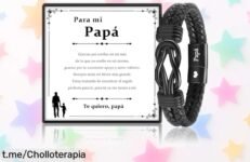 Deslumbrante pulsera para hombre con cierre magnético, ya viene lista para regalar a papá y está rebajada de precio; haz que su día sea inolvidable ¡no te lo pierdas!