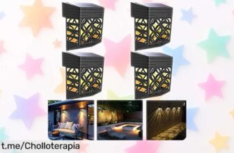 Deslumbrantes lámparas solares de pared Miavogo waterproof, 4 unidades a precio rebajado para iluminar tus noches mágicas ¡No te pierdas este super chollo!
