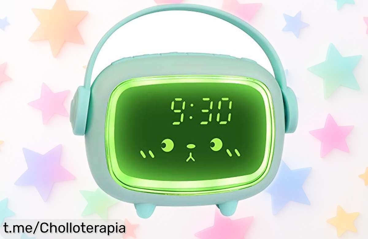 Despertador digital infantil con luces de colores y alarma divertida al precio más bajo, transforma las mañanas en magia para tus peques ¡No te pierdas esta oferta limitada!