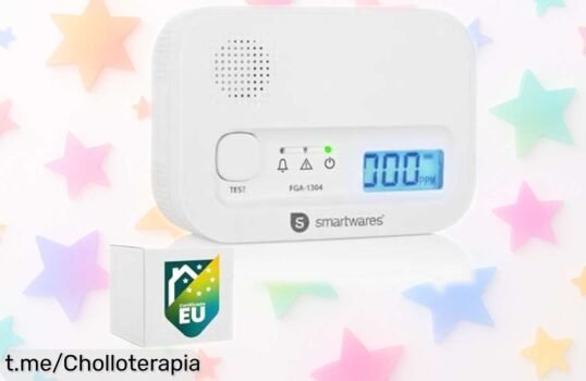 Detector de monóxido de carbono Smartwares con sensor por 10 años: ¡precio rebajado, oferta increíble y protección para tu familia que no puedes dejar pasar!