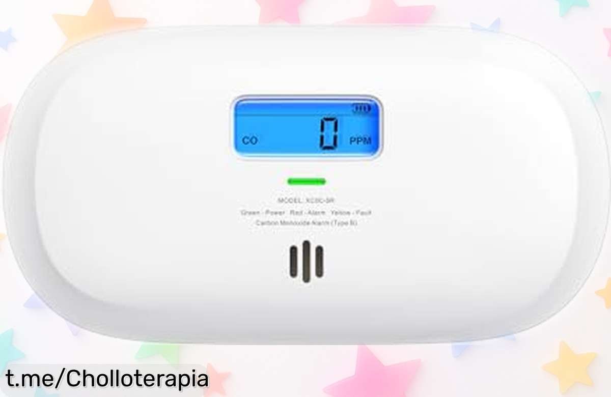 Detector de monóxido de carbono XSense con pantalla digital y batería reemplazable, imperdible chollo para proteger a tu familia ¡No esperes más, la seguridad no tiene comparación!